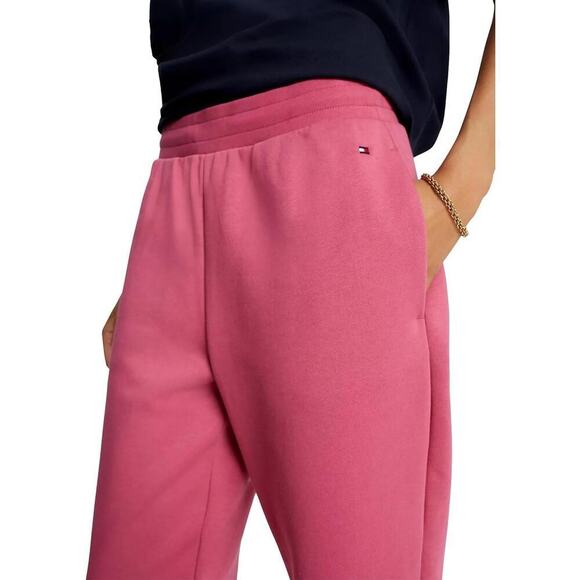 Tommy Hilfiger Women's Relaxed Fit, Solid Sweatpants, Coral, Size L - Picture 3 of 8